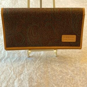 SIMBOLO by Paolo Mariotti Flap Wallet Vintage. Etro Style. Made in Firenze Italy
